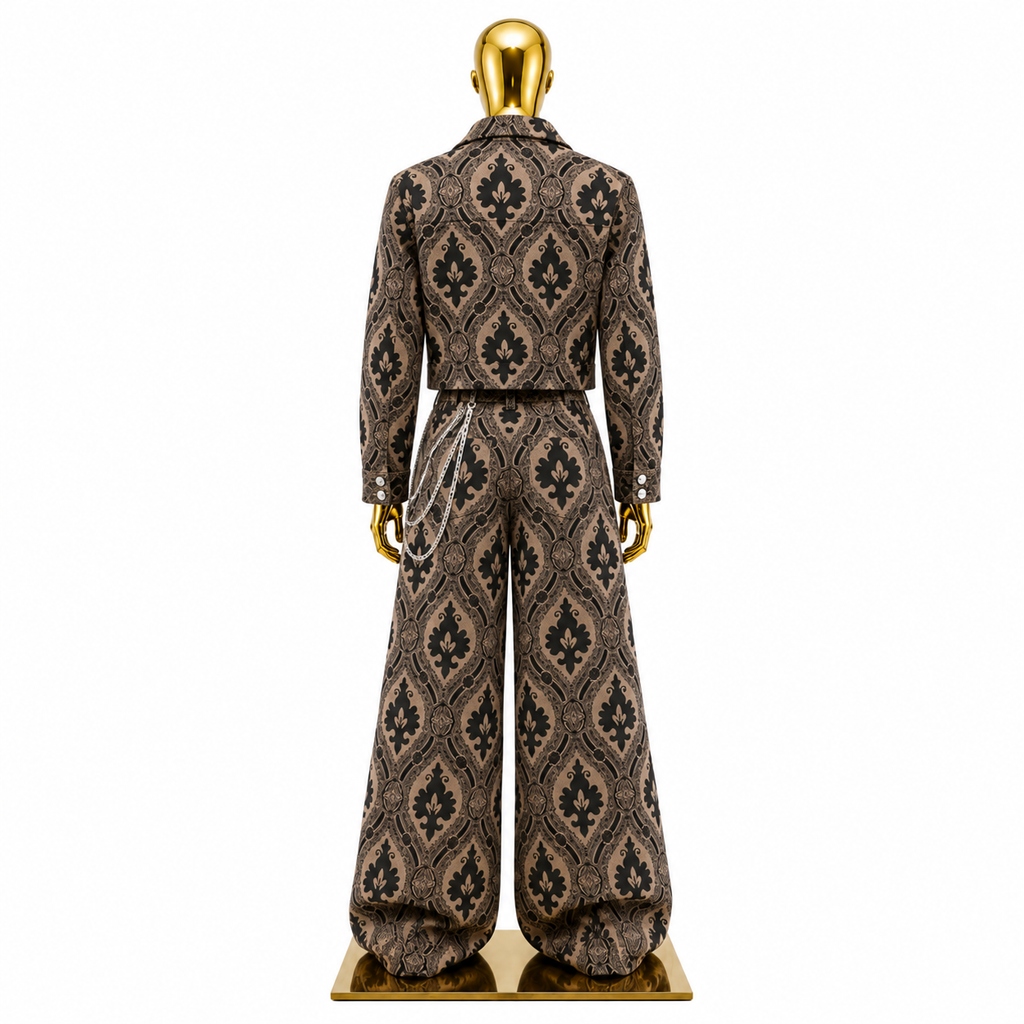 Koko La Lux Noir Heritage Jacquard Set
