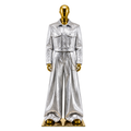 Koko La Lux Sterling Eclipse Metallic Jumpsuit