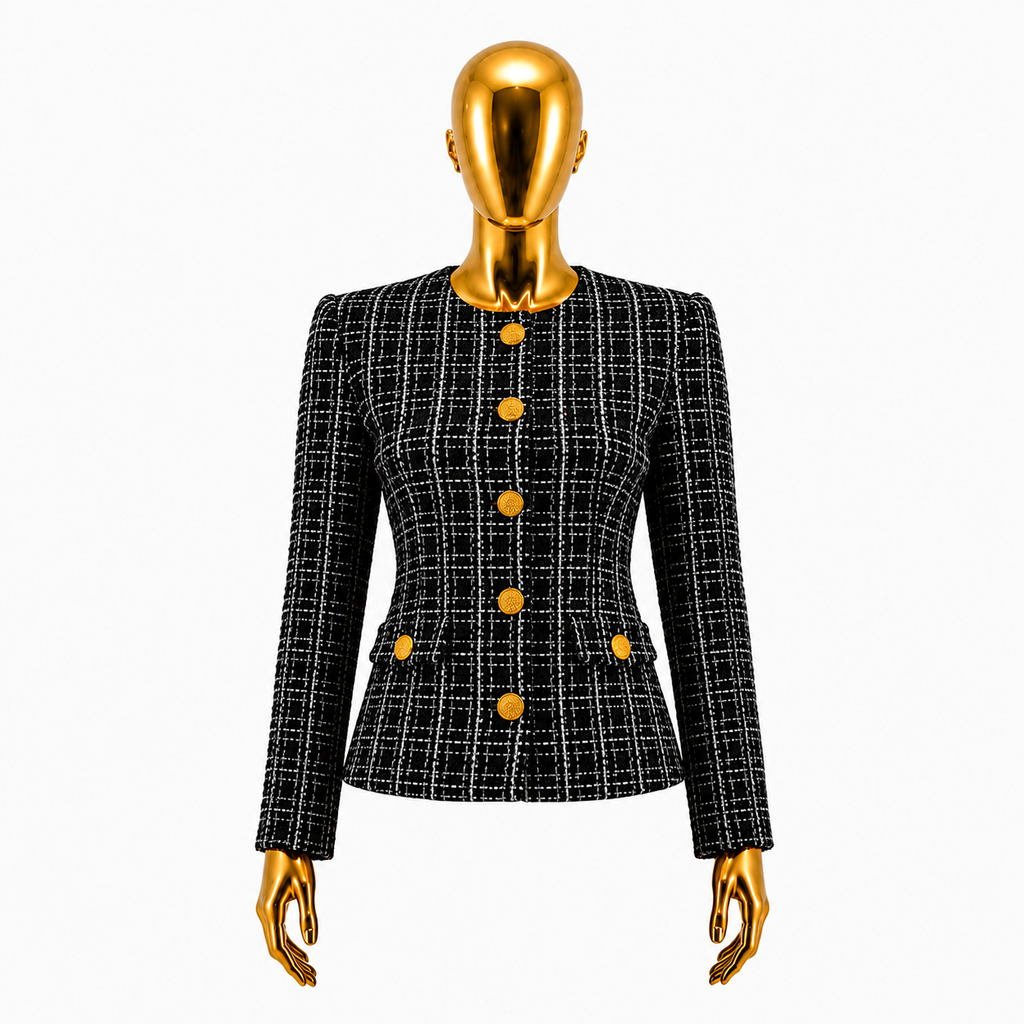 Bouclé Tweed Feather Co-Ord