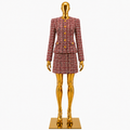 Multicolor Bouclé Tweed Co-Ord