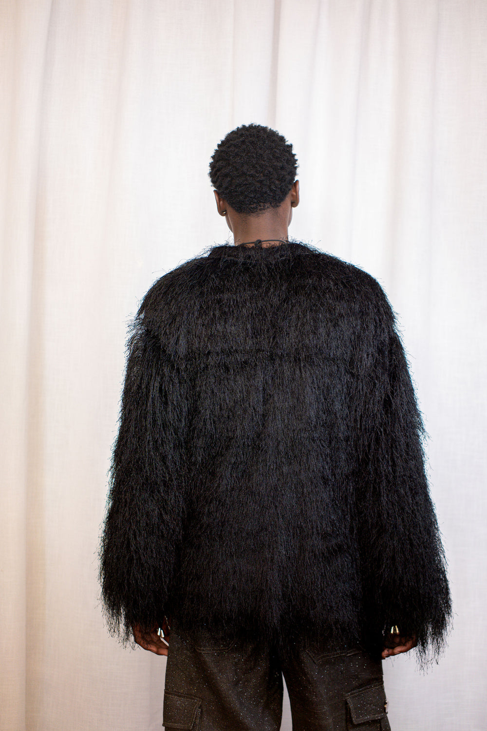 Midnight Shag Faux Fur Jacket