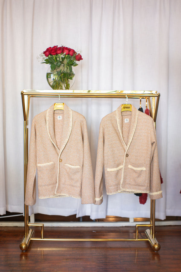 Bouclé knit blazer