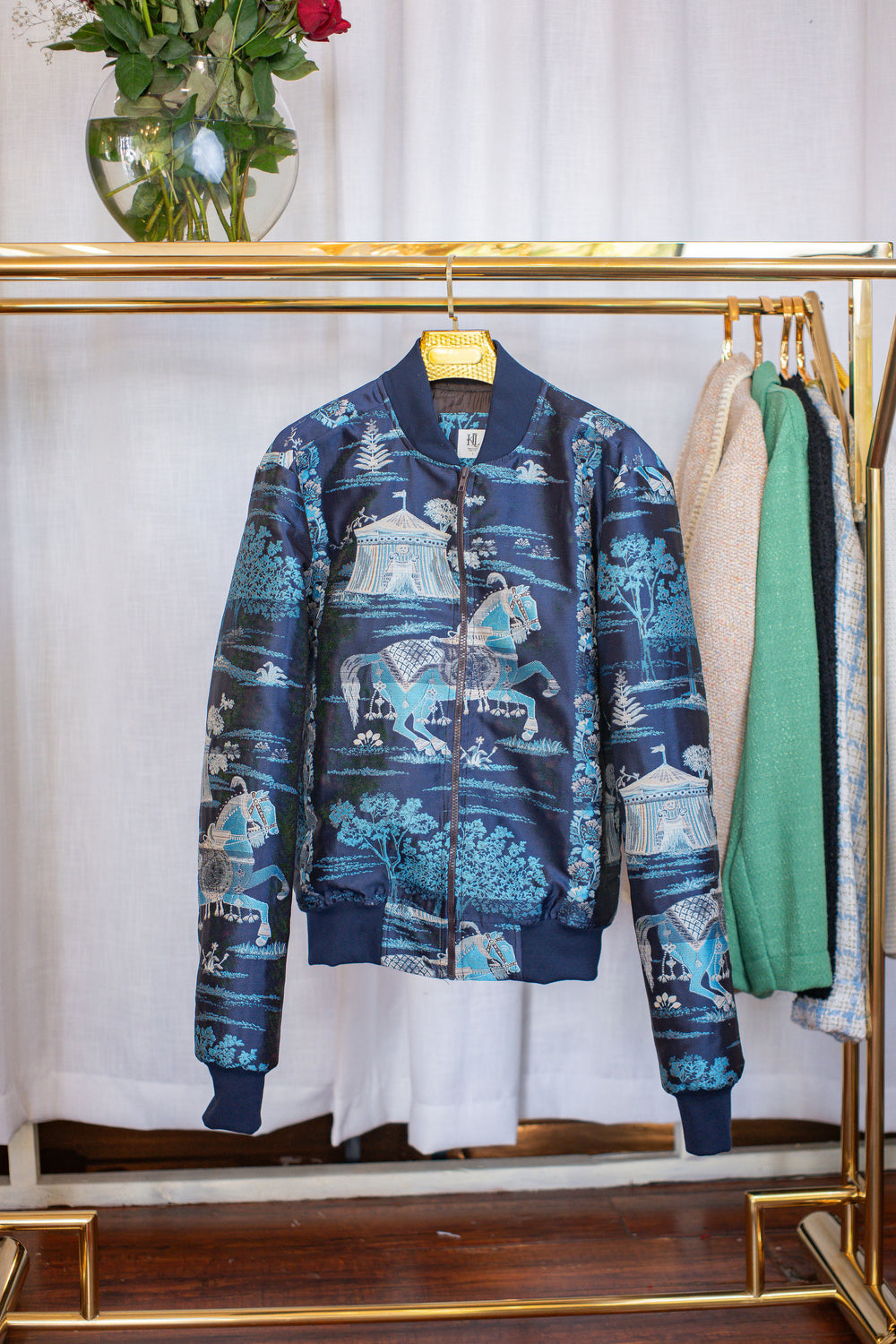 Tapestry bomber jacket